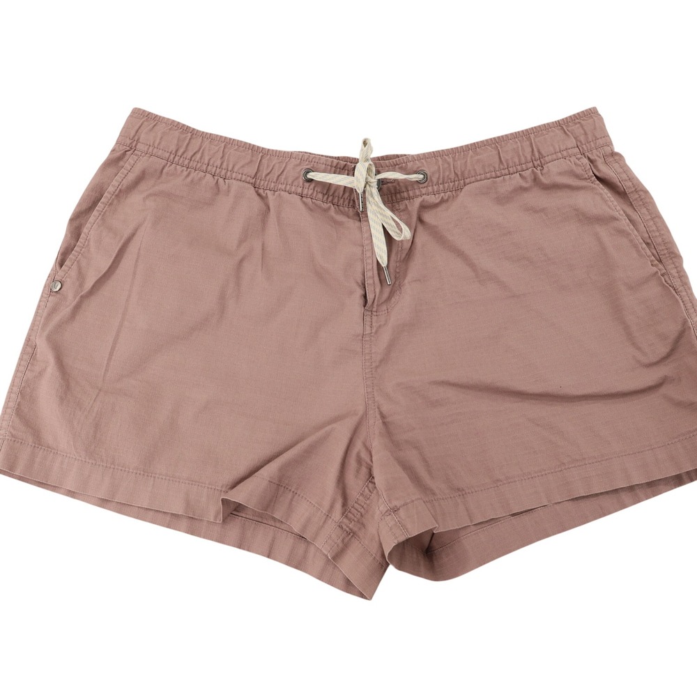 Vuori Ripstop Shorts Womens XL Dusty Rose Mauve Organic Cotton Hiking Utility